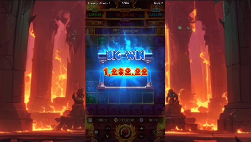 Treasures of Hades 2 – Stor gevinst på et udvidet 7x7 gitter i en spillemaskine fra Rectangle Games